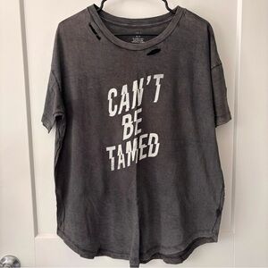 Aerie Distressed Short Sleeve Tee